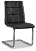 Madanere Dining Chair | Black/Chrome Finish | Ancho: 460.5 - Alto: 908.05 - Prof : 584.2