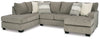 Creswell 2-Piece Sectional with Chaise | Stone | Ancho: 317.5cm - Alto: 99.1cm - Prof: 221.0cm
