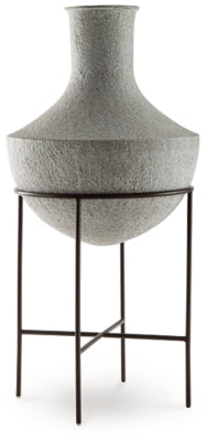 Estonbank Vase | Distressed Cream | Ancho: 35.9cm - Alto: 72.4cm - Prof: 35.9cm