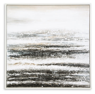 Yeschester Wall Art | White/Gray/Navy | Ancho: 101.6cm - Alto: 101.6cm - Prof: 4.0cm