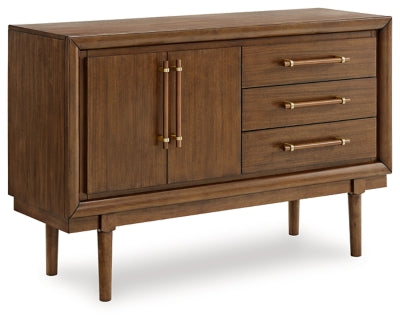 Lyncott Dining Server | Brown | Ancho: 142.6cm - Alto: 92.1cm - Prof: 45.7cm