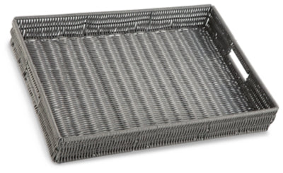 Evonne Tray | Antique Gray | Ancho: 50.8cm - Alto: 7.6cm - Prof: 35.6cm