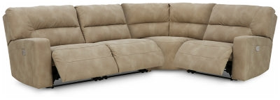 Next-Gen DuraPella 4-Piece Power Reclining Sectional | Sand | Ancho: 1930.4 - Alto: 1041.4 - Prof : 2794.0