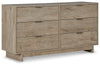 Oliah Dresser | Natural | Ancho: 149.9cm - Alto: 78.1cm - Prof: 48.0cm