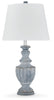 Cylerick Table Lamp | Antique Blue | Ancho: 41.0cm - Alto: 80.0cm - Prof: 41.0cm