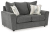 Stairatt Loveseat | Gravel | Ancho: 160.0cm - Alto: 99.1cm - Prof: 96.5cm