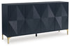 Loirwick Accent Cabinet | Dark Blue | Ancho: 182.9cm - Alto: 92.1cm - Prof: 40.3cm