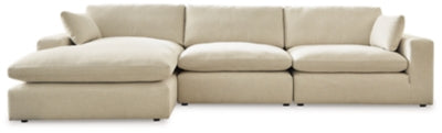 Elyza 3-Piece Sectional with Chaise | Linen | Ancho: 365.8cm - Alto: 91.4cm - Prof: 172.7cm