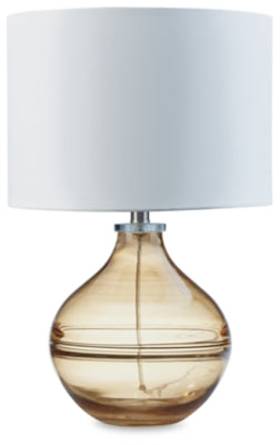 Lemmitt Table Lamp | Amber | Ancho: 35.6cm - Alto: 54.6cm - Prof: 35.6cm