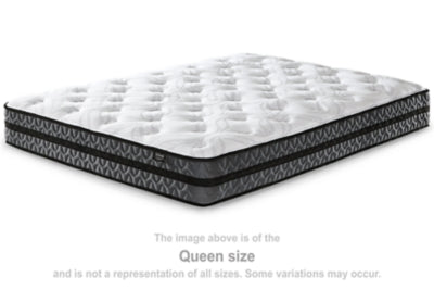 10 Inch Pocketed Hybrid Twin Mattress | White | Ancho: 939.8 - Alto: 254.0 - Prof : 1879.6