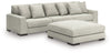 Regent Park 3-Piece Sectional and Ottoman | Pewter | Ancho: 0.0cm - Alto: 0.0cm - Prof: 0.0cm