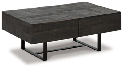 Kevmart Coffee Table | Grayish Brown/Black | Ancho: 1073.15 - Alto: 431.8 - Prof : 714.5