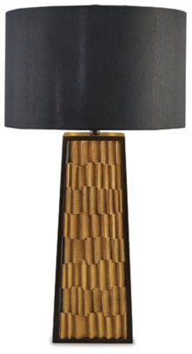 Dairson Table Lamp | Black/Gold Finish | Ancho: 457.2 - Alto: 844.55 - Prof : 457.2
