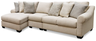 Carnaby 3-Piece Sectional with Chaise | Linen | Ancho: 317.5cm - Alto: 99.1cm - Prof: 170.2cm