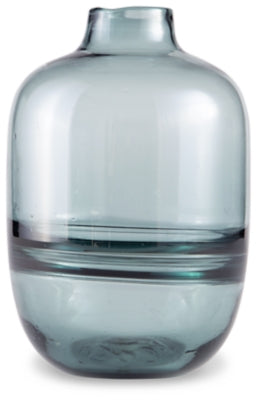 Lemmitt Vase | Teal | Ancho: 16.5cm - Alto: 25.5cm - Prof: 16.5cm