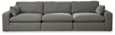 Elyza 3-Piece Sectional Sofa | Smoke | Ancho: 365.8cm - Alto: 91.4cm - Prof: 106.7cm