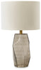Taylow Table Lamp | Gray | Ancho: 35.6cm - Alto: 59.7cm - Prof: 35.6cm