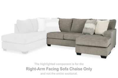 Creswell Right-Arm Facing Sofa Chaise | Stone | Ancho: 223.5cm - Alto: 99.1cm - Prof: 162.6cm