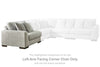 Regent Park Left-Arm Facing Corner Chair | Pewter | Ancho: 121.9cm - Alto: 99.1cm - Prof: 109.2cm