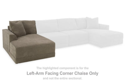 Raeanna Left-Arm Facing Corner Chaise | Storm | Ancho: 1016.0 - Alto: 914.4 - Prof : 1752.6