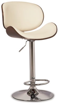 Bellatier Adjustable Height Bar Stool | Bone | Ancho: 50.5cm - Alto: 121.9cm - Prof: 45.7cm