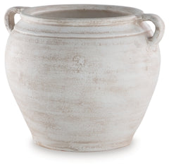 Meadie Vase | Distressed White | Ancho: 27.9cm - Alto: 23.5cm - Prof: 24.4cm