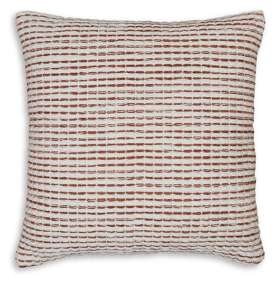 Nashlin Pillow (Set of 4) | White/Rust | Ancho: 48.3cm - Alto: 48.3cm - Prof: 15.9cm