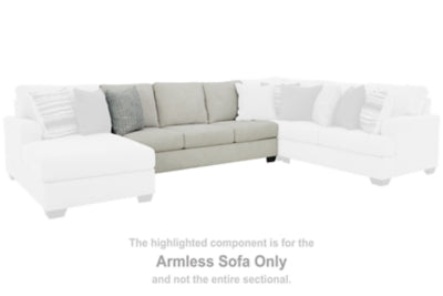 Lowder Armless Sofa | Stone | Ancho: 195.6cm - Alto: 101.6cm - Prof: 99.1cm