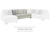 Lowder Armless Sofa | Stone | Ancho: 195.6cm - Alto: 101.6cm - Prof: 99.1cm