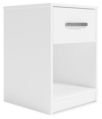 Flannia Nightstand | White | Ancho: 498.6 - Alto: 562.1 - Prof : 379.22
