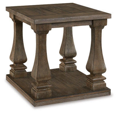 Johnelle End Table | Gray | Ancho: 60.3cm - Alto: 61.0cm - Prof: 68.3cm