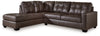 Barlin Mills 2-Piece Sectional with Chaise | Umber | Ancho: 279.4cm - Alto: 99.1cm - Prof: 228.6cm