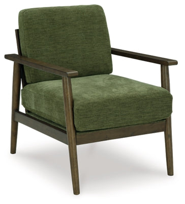 Bixler Showood Accent Chair | Olive | Ancho: 63.2cm - Alto: 86.4cm - Prof: 78.4cm