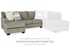 Creswell Left-Arm Facing Sofa Chaise | Stone | Ancho: 223.5cm - Alto: 99.1cm - Prof: 162.6cm