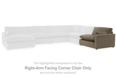 Sophie Right-Arm Facing Corner Chair | Cocoa | Ancho: 116.8cm - Alto: 91.4cm - Prof: 104.1cm