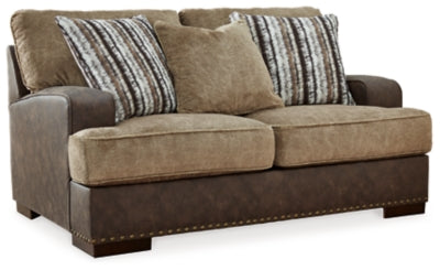 Alesbury Loveseat | Chocolate | Ancho: 172.7cm - Alto: 101.6cm - Prof: 111.8cm