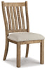 Grindleburg Dining Chair | Light Brown | Ancho: 517.65 - Alto: 1009.65 - Prof : 635.0
