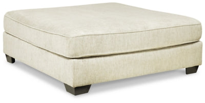 Rawcliffe Oversized Accent Ottoman | Parchment | Ancho: 129.5cm - Alto: 50.8cm - Prof: 129.5cm