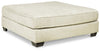 Rawcliffe Oversized Accent Ottoman | Parchment | Ancho: 129.5cm - Alto: 50.8cm - Prof: 129.5cm