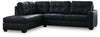 Barlin Mills 2-Piece Sectional with Chaise | Carbon | Ancho: 279.4cm - Alto: 99.1cm - Prof: 228.6cm