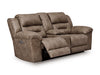 Sofá de Dos Puestos Stoneland Power Reclinable con Consola