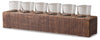 Cassandra Candle Holder | Brown | Ancho: 447.04 - Alto: 127.0 - Prof : 88.9