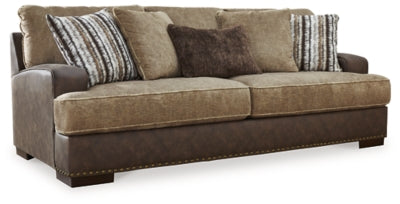 Alesbury Sofa | Chocolate | Ancho: 241.3cm - Alto: 101.6cm - Prof: 111.8cm