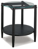 Westmoro End Table | Black | Ancho: 524.0 - Alto: 584.2 - Prof : 524.0