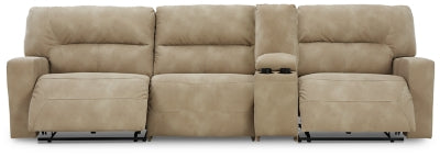 Next-Gen DuraPella 4-Piece Power Reclining Sectional | Sand | Ancho: 3175.0 - Alto: 1041.4 - Prof : 1016.0