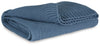 Gayelery Throw (Set of 3) | Blue | Ancho: 135.9cm - Alto: 0.3cm - Prof: 179.1cm