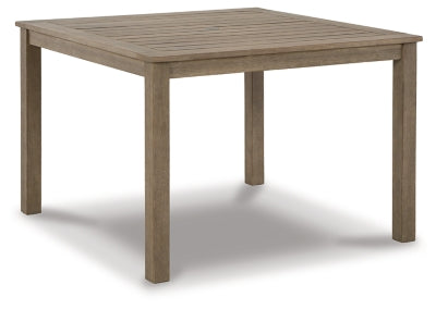 Aria Plains Outdoor Dining Table | Brown | Ancho: 106.7cm - Alto: 74.6cm - Prof: 106.7cm