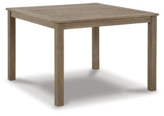 Aria Plains Outdoor Dining Table | Brown | Ancho: 106.7cm - Alto: 74.6cm - Prof: 106.7cm
