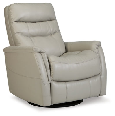 Riptyme Swivel Glider Recliner | Dove Gray | Ancho: 81.3cm - Alto: 104.1cm - Prof: 106.7cm