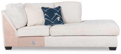Alyadria Right-Arm Facing Corner Chaise | Ivory | Ancho: 86.4cm - Alto: 94.0cm - Prof: 228.6cm